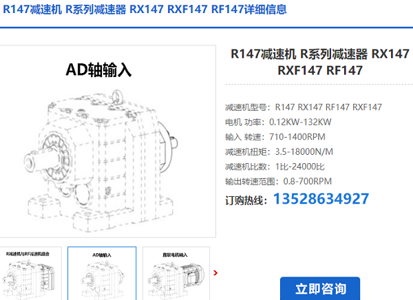 R147AD減速電機(jī)