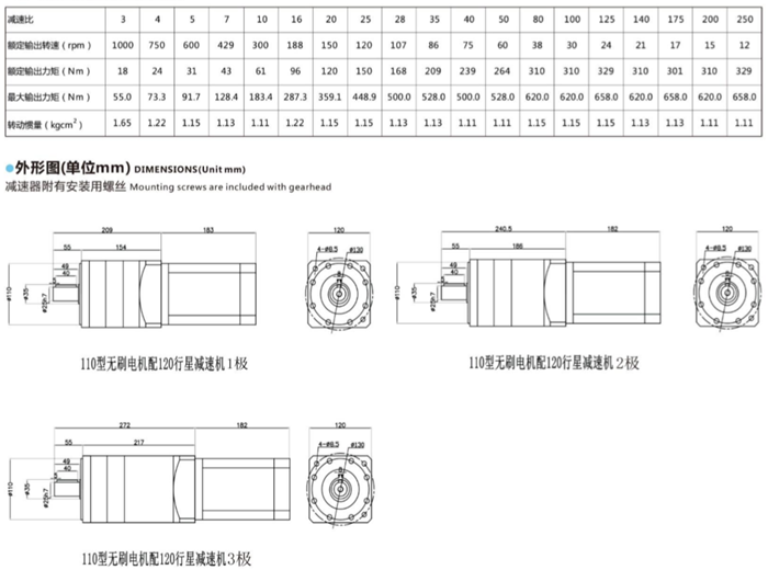 無刷電機(jī)行星減速器 (3) 無刷電機(jī)行星減速器 (3)
