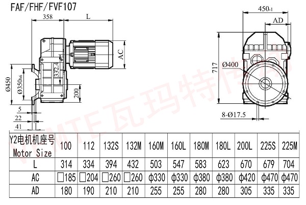 FAF FHF FVF107減速機(jī)圖紙 FAF FHF FVF107減速機(jī)圖紙
